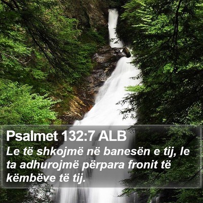 Psalmet 132:7 ALB Bible Verse Image