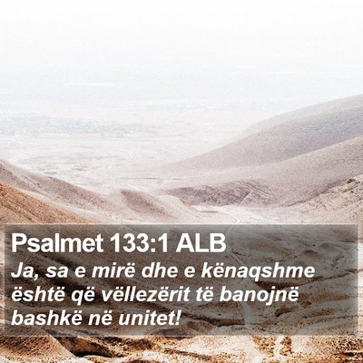Psalmet 133:1 ALB Bible Verse Image