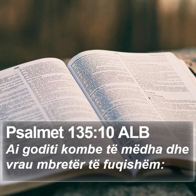 Psalmet 135:10 ALB Bible Verse Image
