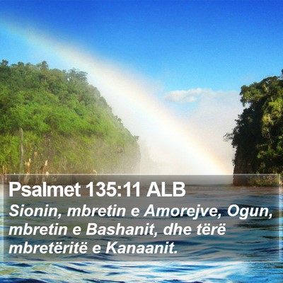 Psalmet 135:11 ALB Bible Verse Image