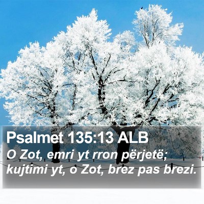 Psalmet 135:13 ALB Bible Verse Image