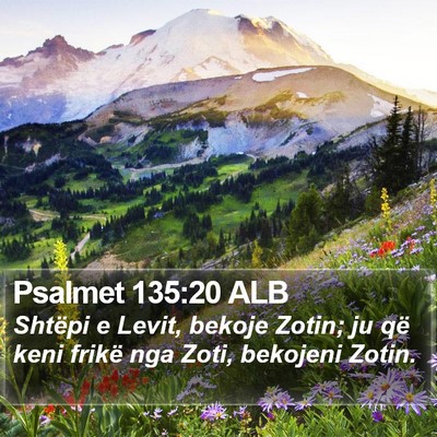 Psalmet 135:20 ALB Bible Verse Image