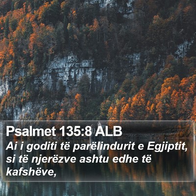Psalmet 135:8 ALB Bible Verse Image