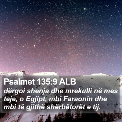 Psalmet 135:9 ALB Bible Verse Image