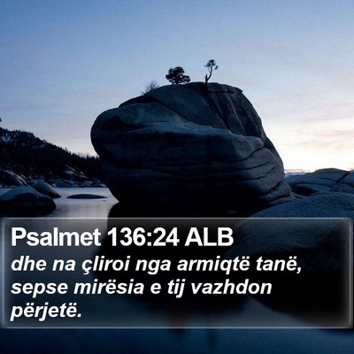 Psalmet 136:24 ALB Bible Verse Image