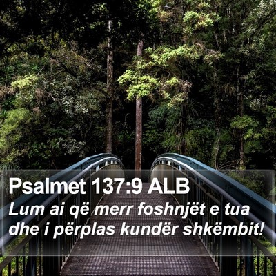Psalmet 137:9 ALB Bible Verse Image