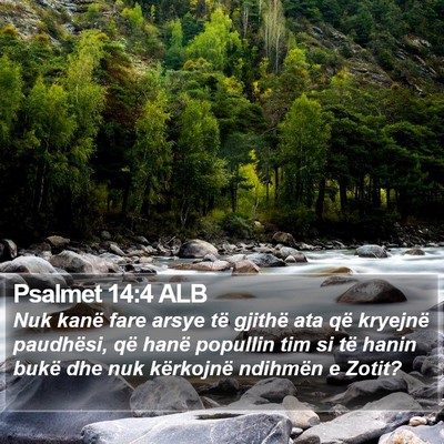 Psalmet 14:4 ALB Bible Verse Image