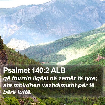 Psalmet 140:2 ALB Bible Verse Image