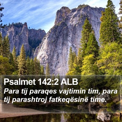 Psalmet 142:2 ALB Bible Verse Image