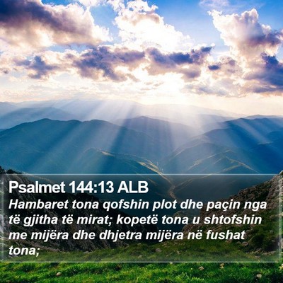 Psalmet 144:13 ALB Bible Verse Image