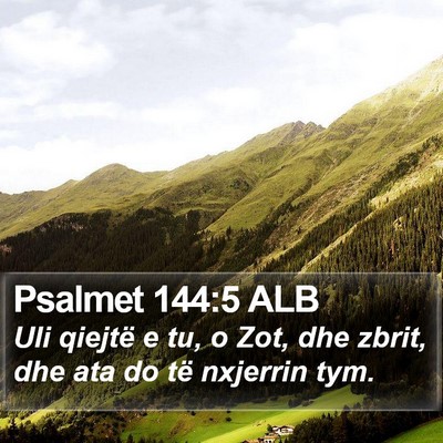Psalmet 144:5 ALB Bible Verse Image