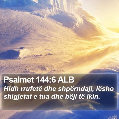 Psalmet 144:6 ALB Bible Verse Image