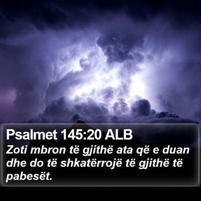 Psalmet 145:20 ALB Bible Verse Image
