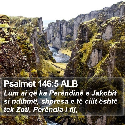 Psalmet 146:5 ALB Bible Verse Image