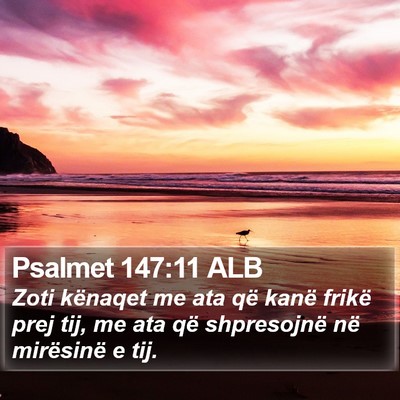 Psalmet 147:11 ALB Bible Verse Image