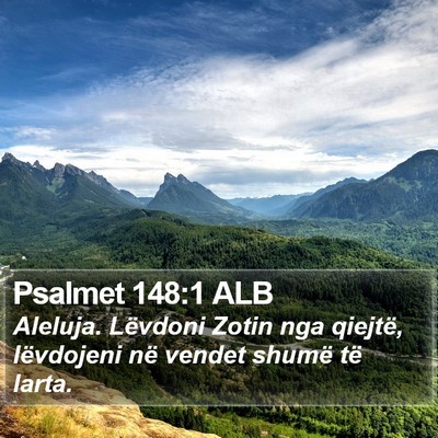 Psalmet 148:1 ALB Bible Verse Image
