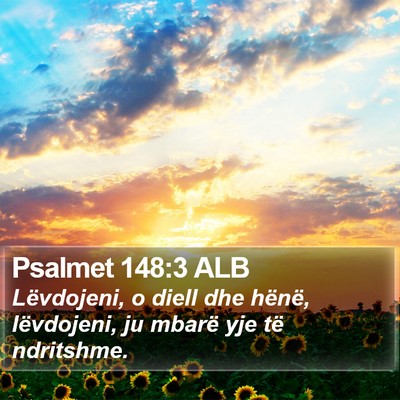 Psalmet 148:3 ALB Bible Verse Image