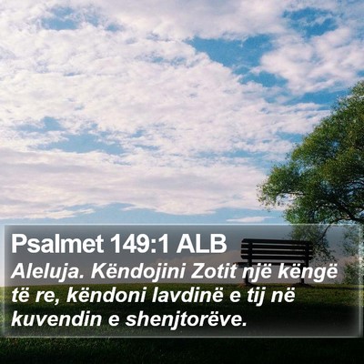 Psalmet 149:1 ALB Bible Verse Image