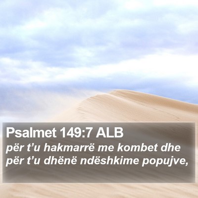Psalmet 149:7 ALB Bible Verse Image