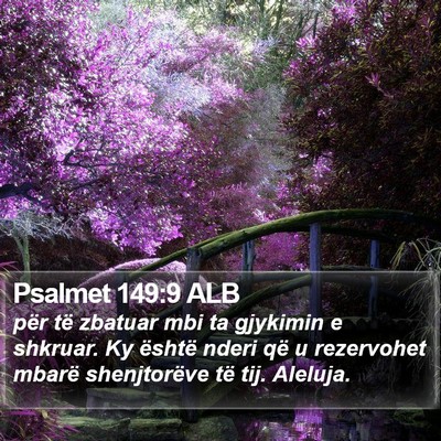 Psalmet 149:9 ALB Bible Verse Image
