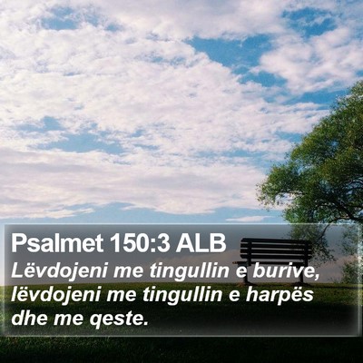 Psalmet 150:3 ALB Bible Verse Image