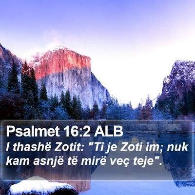 Psalmet 16:2 ALB Bible Verse Image