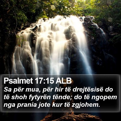 Psalmet 17:15 ALB Bible Verse Image