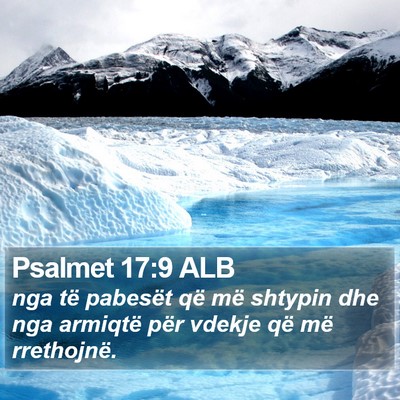 Psalmet 17:9 ALB Bible Verse Image