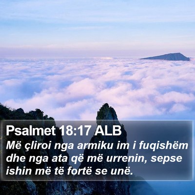Psalmet 18:17 ALB Bible Verse Image