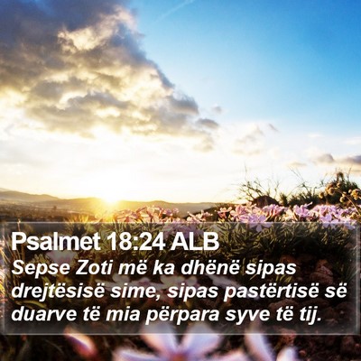Psalmet 18:24 ALB Bible Verse Image