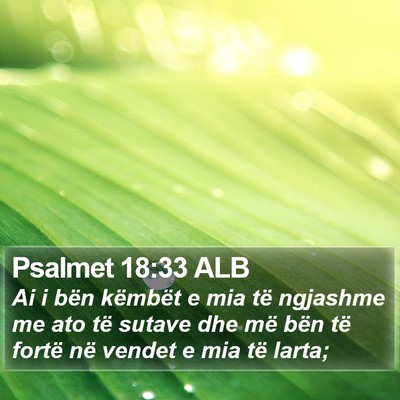 Psalmet 18:33 ALB Bible Verse Image
