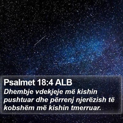 Psalmet 18:4 ALB Bible Verse Image