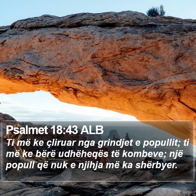 Psalmet 18:43 ALB Bible Verse Image