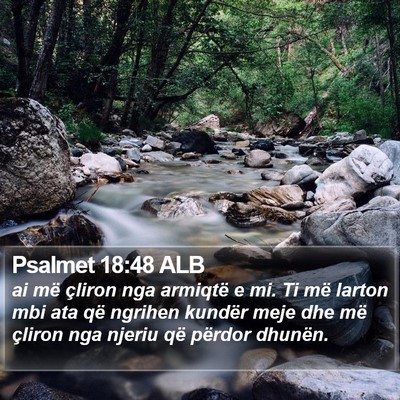 Psalmet 18:48 ALB Bible Verse Image