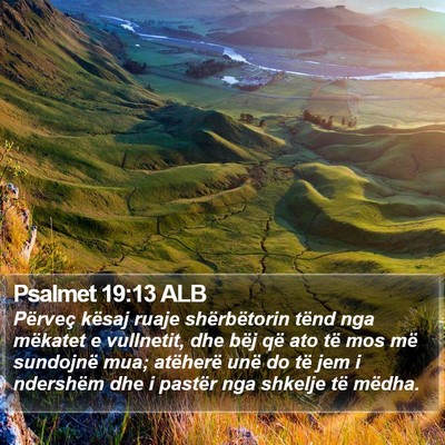 Psalmet 19:13 ALB Bible Verse Image