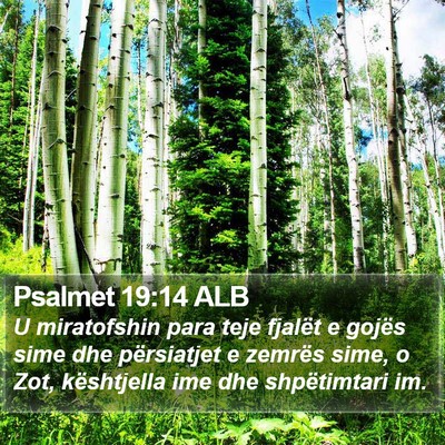 Psalmet 19:14 ALB Bible Verse Image