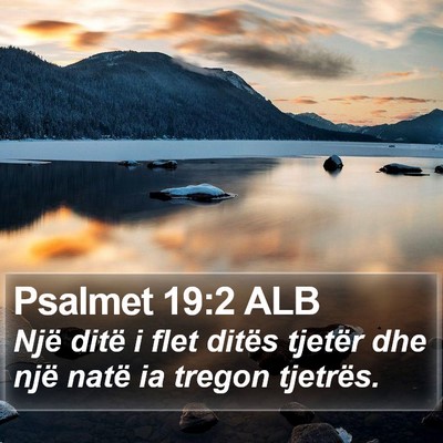 Psalmet 19:2 ALB Bible Verse Image