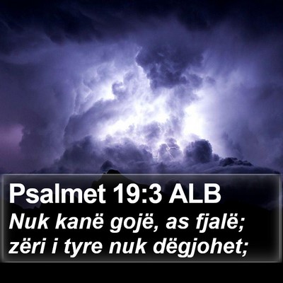 Psalmet 19:3 ALB Bible Verse Image