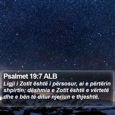 Psalmet 19:7 ALB Bible Verse Image