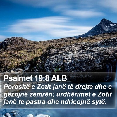 Psalmet 19:8 ALB Bible Verse Image
