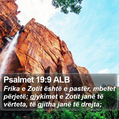 Psalmet 19:9 ALB Bible Verse Image