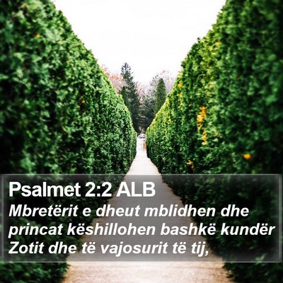 Psalmet 2:2 ALB Bible Verse Image