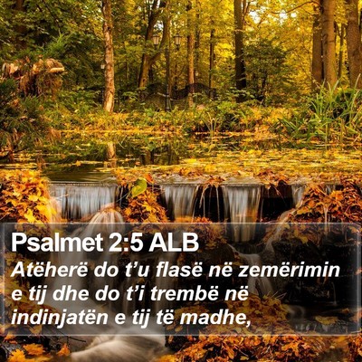 Psalmet 2:5 ALB Bible Verse Image