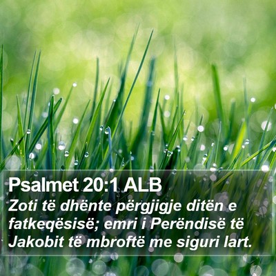 Psalmet 20:1 ALB Bible Verse Image