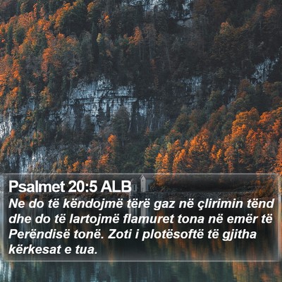 Psalmet 20:5 ALB Bible Verse Image