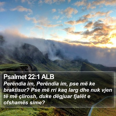 Psalmet 22:1 ALB Bible Verse Image