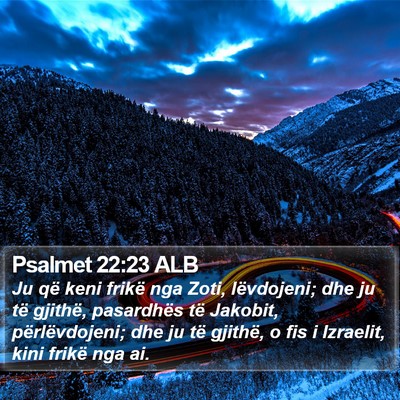 Psalmet 22:23 ALB Bible Verse Image