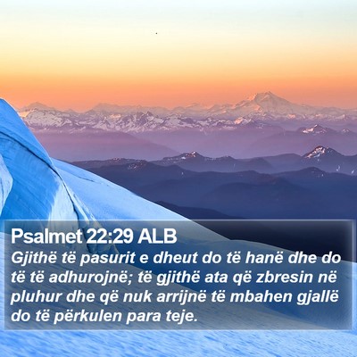 Psalmet 22:29 ALB Bible Verse Image