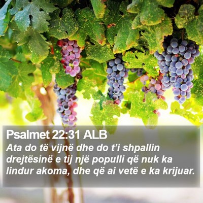 Psalmet 22:31 ALB Bible Verse Image