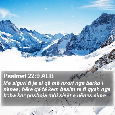 Psalmet 22:9 ALB Bible Verse Image